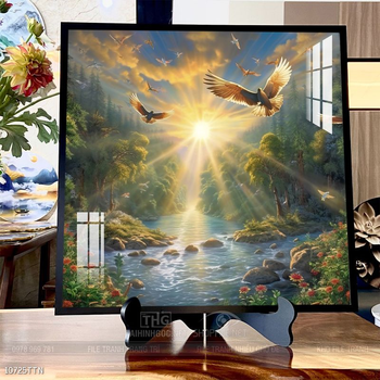 Tranh phong thủy sơn thủy đẹp