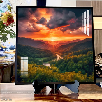 Tranh phong thủy sơn thủy hữu tình