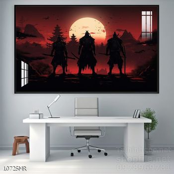 Tranh treo tường Samurai đẹp ấn tượng