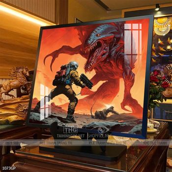 Tranh nghệ thuật phi hành gia treo trang trí tường