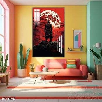 Mẫu tranh chiền binh Samurai décor trang trí tường đẹp độc đáo
