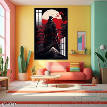 Tranh treo tường nghệ thuật hình Samurai Nhật Bản
