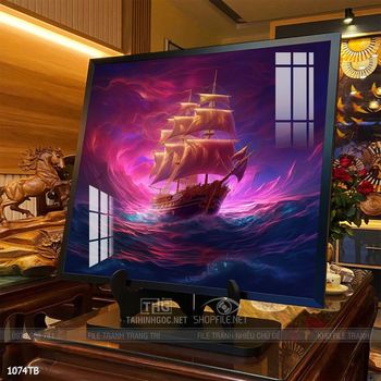 Tranh thuận buồm xuôi gió treo tường