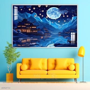 Tranh phong thủy sơn thủy đẹp