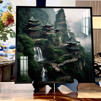 Tranh phong thủy sơn thủy hữu tình