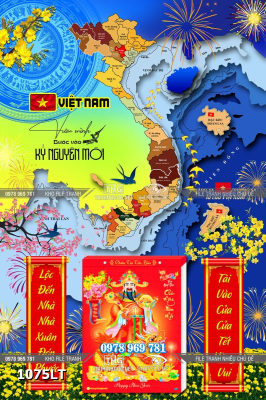 File lịch bản đồ 34 tỉnh thành việt nam 1075LT