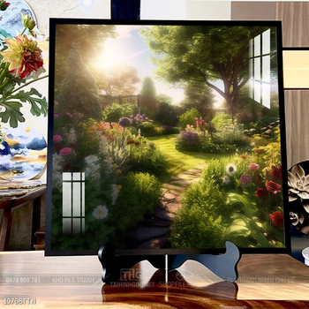 Tranh phong thủy nước non tuyệt đẹp