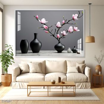 Mẫu tranh bình hoa đẹp hiện đại trang trí tường nhà