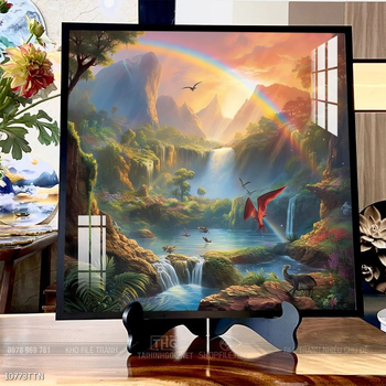 Tranh phong thủy sơn thủy đẹp