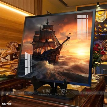 Tranh phong thủy thuận buồm xuôi gió tài lộc đẹp