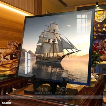 Tranh thuyền buồm và cảnh biển