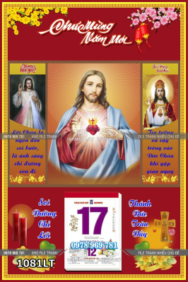File lịch Công Giáo Chúa Giê su Thánh Tâm 1081LT