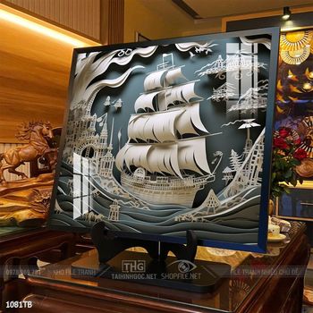 Tranh thuận buồm xuôi gió treo tường đẹp