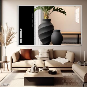 Tranh bình hoa đẹp decor trang trí tường