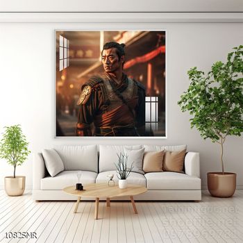 Mẫu tranh Samurai đẹp decor trang trí tường