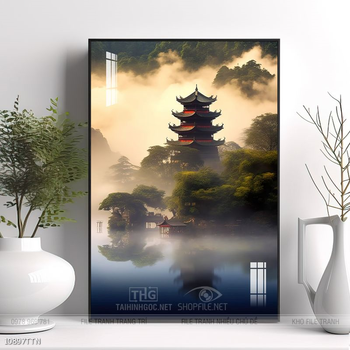 Tranh phong thủy sơn thủy hữu tình