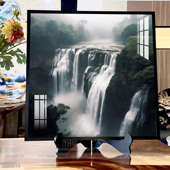 Tranh phong thủy nước non tuyệt đẹp