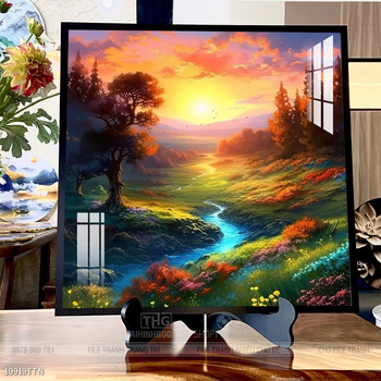 Tranh phong thủy sơn thủy hữu tình