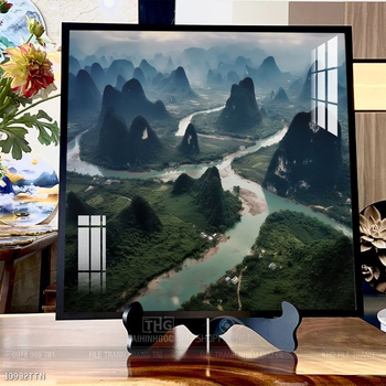 Tranh phong thủy sơn thủy hữu tình