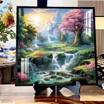 Tranh phong thủy sơn thủy đẹp