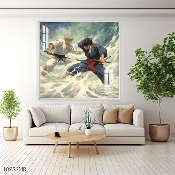 Tranh Samurai decor trang trí tường nhà trang trí tường