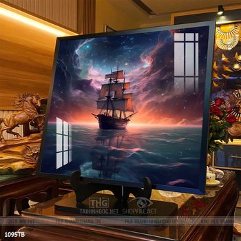 Tranh thuận buồm xuôi gió đẹp ấn tượng