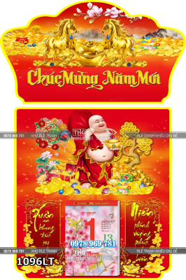 File lịch tết di lặc tài lộc xuân an khang tứ tài như ý 1096LT