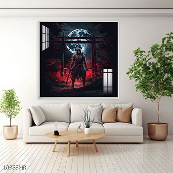Mẫu tranh Samurai đẹp decor trang trí tường