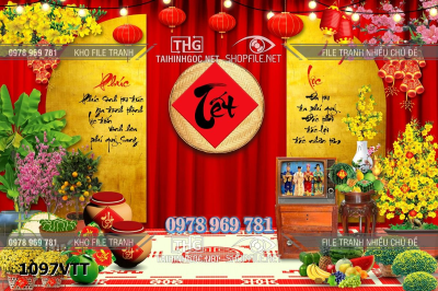 File tết năm mới tết cổ truyền phông chụp hình tết backround tết 1097VTT