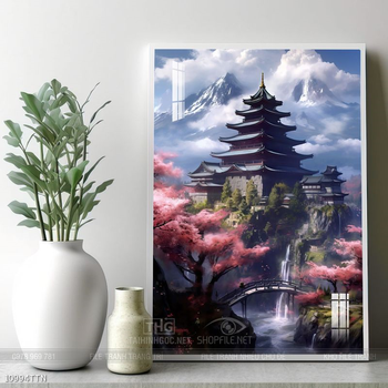 Tranh phong thủy sơn thủy đẹp