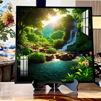 Tranh phong thủy sơn thủy hữu tình