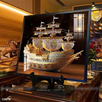 Tranh thuyền buồm và cảnh biển