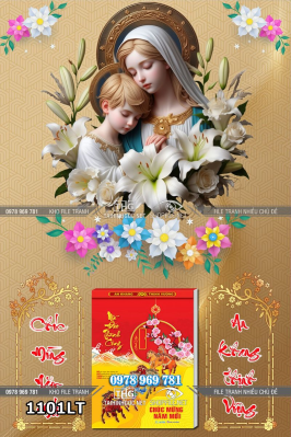 File lịch tết công giáo thiên chúa Đức Mẹ maria bình an 1101LT