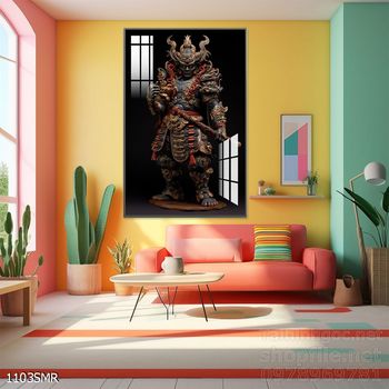 Mẫu tranh Samurai trang trí tường nhà