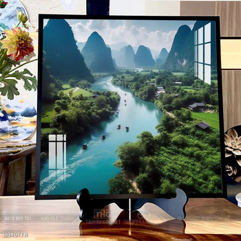 Tranh phong thủy sơn thủy hữu tình