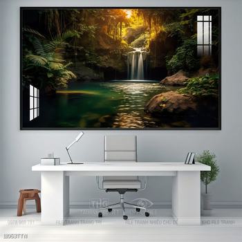 Tranh phong thủy sơn thủy hữu tình