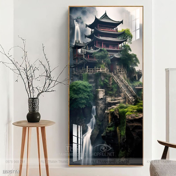 Tranh phong thủy sơn thủy hữu tình