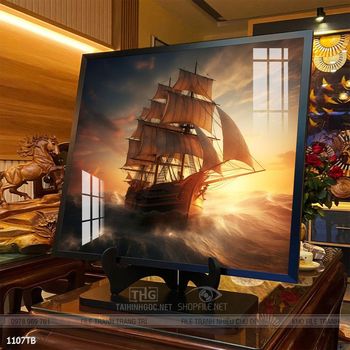 Tranh thuận buồm xuôi gió treo tường