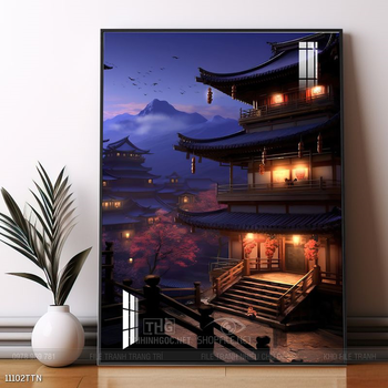 Tranh phong thủy sơn thủy đẹp