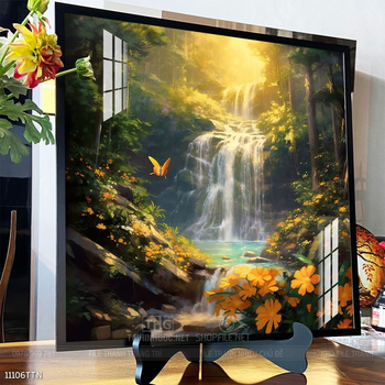 Tranh phong thủy nước non tuyệt đẹp