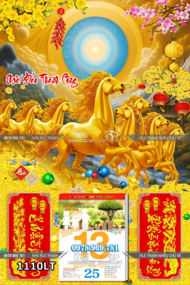 File lịch tết mã đáo thành công ngựa vàng bát mã 1110LT