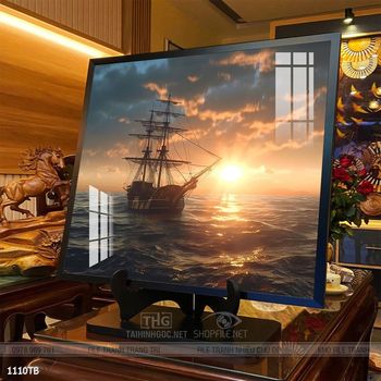 Tranh phong thủy thuận buồm xuôi gió tài lộc đẹp