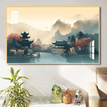 Tranh phong thủy sơn thủy hữu tình