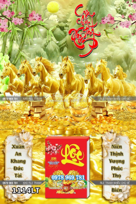File lịch bát mã mã đáo thành công tài lộc 1114LT
