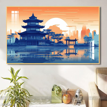 Tranh phong thủy sơn thủy đẹp