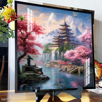 Tranh phong thủy nước non tuyệt đẹp