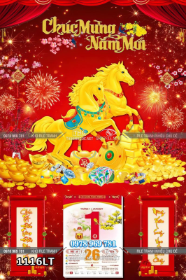 File lịch tết ngựa vàng năm mới phú quý 1116LT