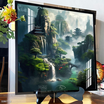 Tranh phong thủy sơn thủy đẹp