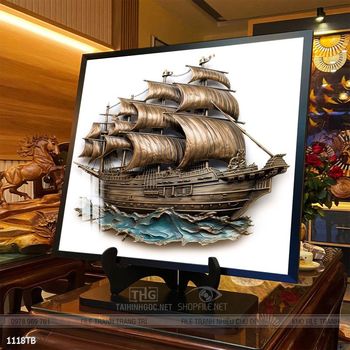 Tranh thuận buồm xuôi gió treo tường