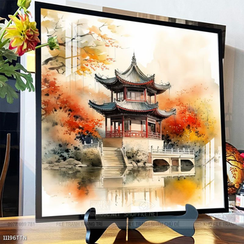 Tranh phong thủy sơn thủy hữu tình